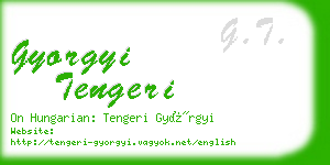 gyorgyi tengeri business card